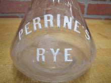 Load image into Gallery viewer, PERRINE'S RYE Pre Prohibition Back Bar Liquor Bottle Philadelphia Whiskey