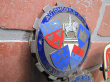 Load image into Gallery viewer, EUROPEAN TOUR 11 Original Old Car Club Badges Mounted on Bumper Bracket Sign Ad