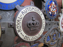 Load image into Gallery viewer, EUROPEAN TOUR 11 Original Old Car Club Badges Mounted on Bumper Bracket Sign Ad