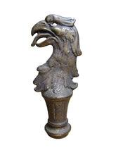 Load image into Gallery viewer, EAGLE Old Brass Decorative Arts Figural Birds Head Tongue Out Feathers Finial