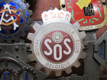 Load image into Gallery viewer, EUROPEAN TOUR 11 Original Old Car Club Badges Mounted on Bumper Bracket Sign Ad
