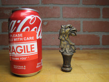 Load image into Gallery viewer, EAGLE Old Brass Decorative Arts Figural Birds Head Tongue Out Feathers Finial