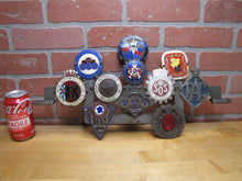 Load image into Gallery viewer, EUROPEAN TOUR 11 Original Old Car Club Badges Mounted on Bumper Bracket Sign Ad