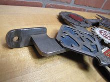 Load image into Gallery viewer, EUROPEAN TOUR 11 Original Old Car Club Badges Mounted on Bumper Bracket Sign Ad