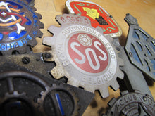 Load image into Gallery viewer, EUROPEAN TOUR 11 Original Old Car Club Badges Mounted on Bumper Bracket Sign Ad