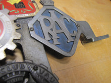Load image into Gallery viewer, EUROPEAN TOUR 11 Original Old Car Club Badges Mounted on Bumper Bracket Sign Ad
