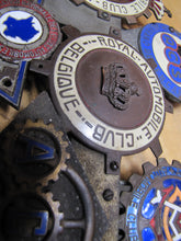 Load image into Gallery viewer, EUROPEAN TOUR 11 Original Old Car Club Badges Mounted on Bumper Bracket Sign Ad