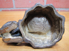 Load image into Gallery viewer, DOG TREE STUMP LIGHTER ASHTRAY Old Figural Pivot Head ASIAN Signed Unique