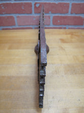 Load image into Gallery viewer, NO PARKING ON THIS SIDE Old Metal Smaltz Reflective Paint Sign 2 Sided Faux Wood