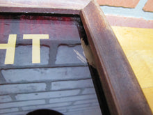 Load image into Gallery viewer, SCHLITZ ON DRAUGHT Old Reverse on Glass Sign Pre-Prohibition Beer Advertising