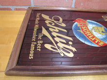 Load image into Gallery viewer, SCHLITZ ON DRAUGHT Old Reverse on Glass Sign Pre-Prohibition Beer Advertising