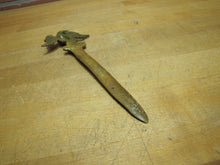Load image into Gallery viewer, RASSELER'S LANDSCAPING Old Bronze EAGLE Ornate Advertising Letter Opener