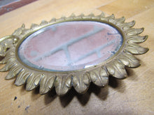 Load image into Gallery viewer, SERPENT SNAKE LEAVES Antique Decorative Arts Hand Mirror Ornate Bevel Edge Glass