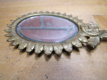 Load image into Gallery viewer, SERPENT SNAKE LEAVES Antique Decorative Arts Hand Mirror Ornate Bevel Edge Glass