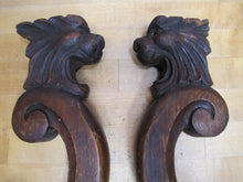 Load image into Gallery viewer, Gargoyle Monster Griffin Beasts Devil Dogs Antique Wooden Salvage Hardware