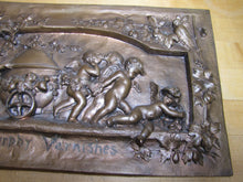 Load image into Gallery viewer, MURPHY VARNISHES 19c Victorian Advertising Plaque Sign Exquisite Cherubs Ornate
