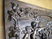 Load image into Gallery viewer, MURPHY VARNISHES 19c Victorian Advertising Plaque Sign Exquisite Cherubs Ornate