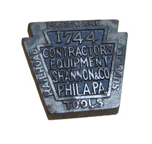 Load image into Gallery viewer, SHANNON & CO PHILA PA CONTRACTORS EQUIPMENT RAILROAD HARDWARE TOOLS Paperweight