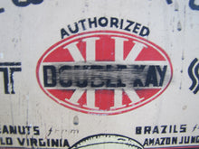 Load image into Gallery viewer, DOUBLE KAY KK NUT SHOP DEVILS TURNING SIZZLING BARBECUED NUTS Old WF Expo Sign