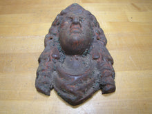Load image into Gallery viewer, MAIDENS HEAD Antique Cast Iron Figural Architectural Salvage Hardware Element