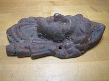 Load image into Gallery viewer, MAIDENS HEAD Antique Cast Iron Figural Architectural Salvage Hardware Element