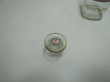 Load image into Gallery viewer, TOILET WATER Antique Perfume Glass Bottle Hand Painted Ornate Detailing Flowers