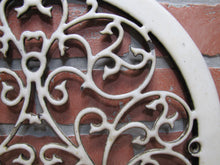 Load image into Gallery viewer, Antique Decorative Arts Victorian Vent Cover Grate Porcelain Over Cast Iron