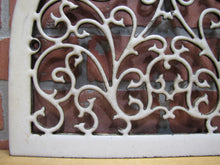 Load image into Gallery viewer, Antique Decorative Arts Victorian Vent Cover Grate Porcelain Over Cast Iron