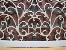 Load image into Gallery viewer, Antique Decorative Arts Victorian Vent Cover Grate Porcelain Over Cast Iron
