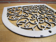Load image into Gallery viewer, Antique Decorative Arts Victorian Vent Cover Grate Porcelain Over Cast Iron