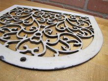 Load image into Gallery viewer, Antique Decorative Arts Victorian Vent Cover Grate Porcelain Over Cast Iron