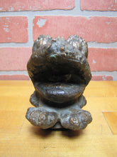 Load image into Gallery viewer, EASTERN MOULDED PROD CONN FROG Old Cast Metal Bronze Squeeky Toy Industrial Mold