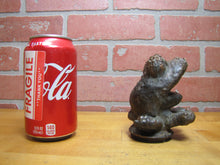 Load image into Gallery viewer, EASTERN MOULDED PROD CONN FROG Old Cast Metal Bronze Squeeky Toy Industrial Mold