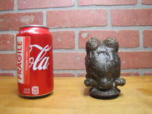 Load image into Gallery viewer, EASTERN MOULDED PROD CONN FROG Old Cast Metal Bronze Squeeky Toy Industrial Mold