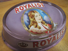Load image into Gallery viewer, ROYALIST Antique CIGAR Advertising Glass Change Receiver Tray BRUNHOFF MFG OHIO