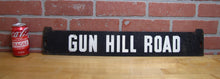 Load image into Gallery viewer, GUN HILL ROAD Orig Old Double Sided Metal Subway Street Stop Sign Bronx New York