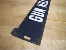 Load image into Gallery viewer, GUN HILL ROAD Orig Old Double Sided Metal Subway Street Stop Sign Bronx New York
