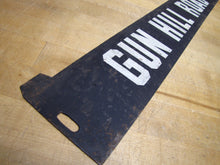 Load image into Gallery viewer, GUN HILL ROAD Orig Old Double Sided Metal Subway Street Stop Sign Bronx New York