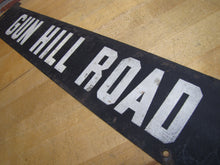 Load image into Gallery viewer, GUN HILL ROAD Orig Old Double Sided Metal Subway Street Stop Sign Bronx New York