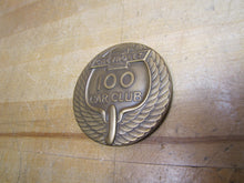 Load image into Gallery viewer, CHEVROLET 100 CAR CLUB Old Bronze Brass Paperweight Medallion Advertising Chevy