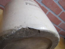 Load image into Gallery viewer, LEIGH & COOK PRINCETON NJ Old Stoneware Advertising Jug Grocery Store Sign Ad