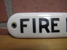 Load image into Gallery viewer, FIRE ESCAPE Original Old Ceramic Porcelain Material Safety Advertising Sign