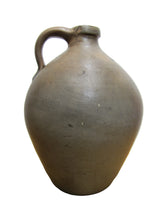 Load image into Gallery viewer, CLARK & FOX ATHENS Antique Stoneware Ovoid Jug w Handle Grocery Distillery 19c