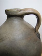 Load image into Gallery viewer, CLARK & FOX ATHENS Antique Stoneware Ovoid Jug w Handle Grocery Distillery 19c