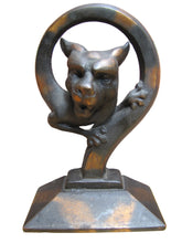 Load image into Gallery viewer, Devil Dog Gargoyle Serpent Monster Beast Old Japanned Copper Flash Doorstop