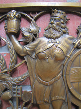 Load image into Gallery viewer, 1930s DEHLS & STEIN NEWARK NJ GOD PROVIDES HOPS & MALTS Bronze Beer Plaque Sign