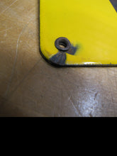Load image into Gallery viewer, CAUTION LOCOMOTIVE CROSSING Original Old Porcelain Sign Train Station Railroad