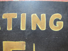 Load image into Gallery viewer, KARTING 75c Old Black & Gold Smaltz Reflective Painted Wooden Advertising Sign