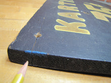 Load image into Gallery viewer, KARTING 75c Old Black & Gold Smaltz Reflective Painted Wooden Advertising Sign