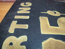 Load image into Gallery viewer, KARTING 75c Old Black & Gold Smaltz Reflective Painted Wooden Advertising Sign